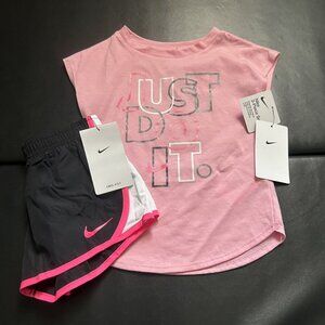 NWT Nike Glitter Athletic Set Girls Size 4